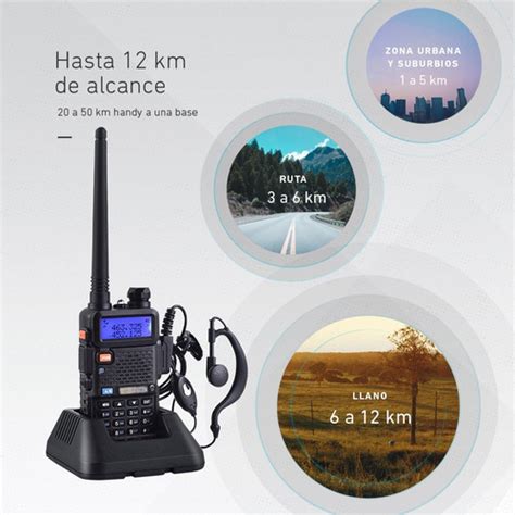 Kit 6 Handy Baofeng Uv5r 8w Bibanda Radio Walkie Talkie Vhf Uhf