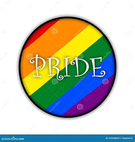 Rainbow Gay Pride Flag Circle Symbol Of Sexual Minorities Pride Stock Illustration