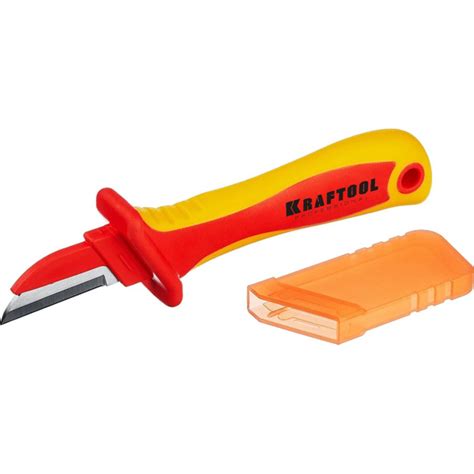 KRAFTOOL KN-1 нож электрика диэлектрический, прямой, 1000 В, 45401 ...