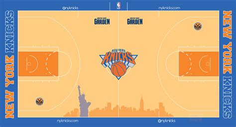 New York Knicks court on Behance