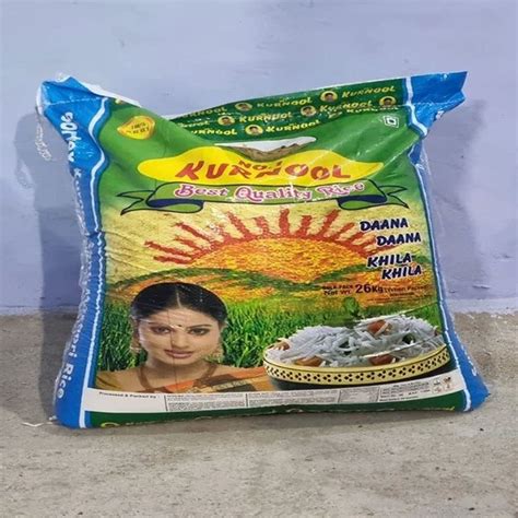 Sortex Kurnool New Sona Masoori Rice Packaging Type Pp Bag At Rs