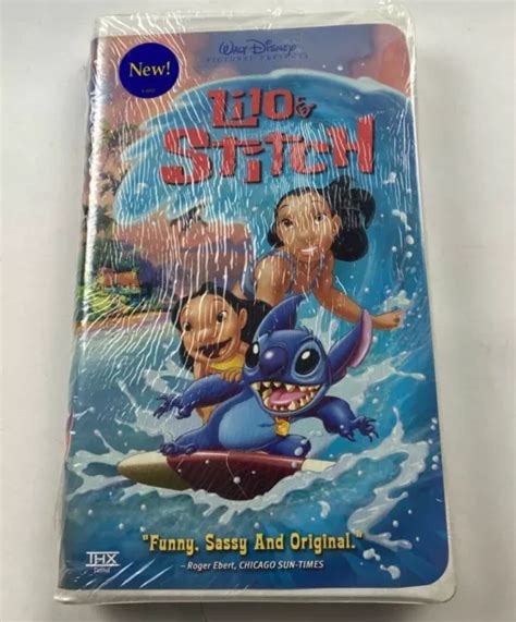 Disneys Lilo Stitch Vhs Video Tape Animation Movie Clamshell Case