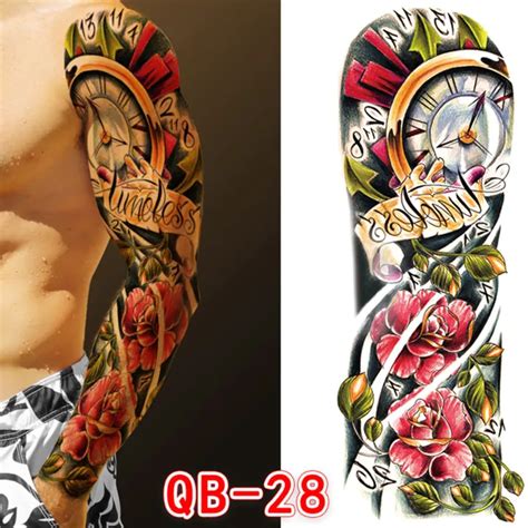 Men Arm Tattoo Temporary Tattoos Sticker Fake Tatoo Hot D Art Waterproof Lazada PH