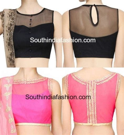 Stunning Net Blouse Designs South India Fashion