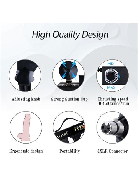 Auxfun Basic Automatic Thrusting Sex Machine Complete With Standard Xlr System Dildo At An