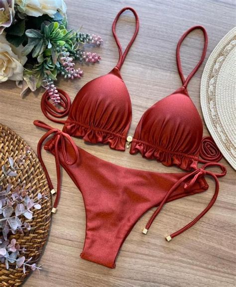 Triangle Halter Top With High Leg Bikini Set Artofit