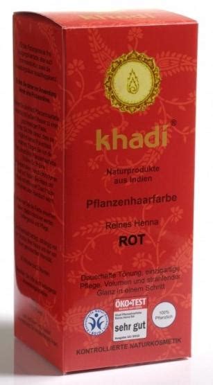 Khadi Naturalna Henna Farba Czerwona Ruda Oficjalne