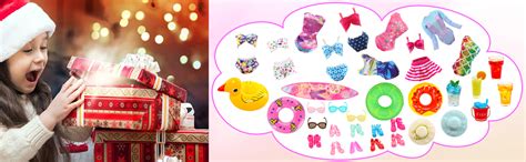 Amazon Enocht Pcs Doll Swimwear Clothes And Accessories Including Bikini Swimsuit