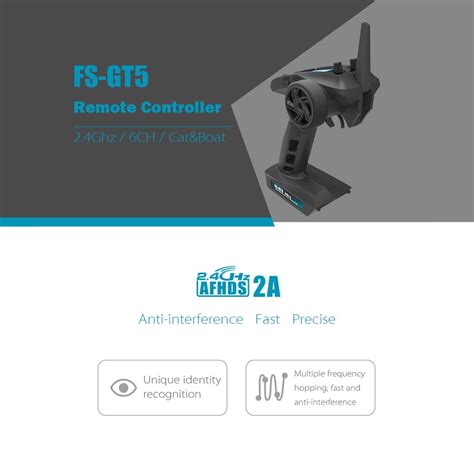 FlySky FS-GT5/I4/I6 2.4G 6CH Transmitter Remote Co... – Grandado