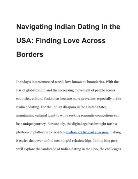 Ppt Indian Dating In Usa How To Make The Most Of It Powerpoint