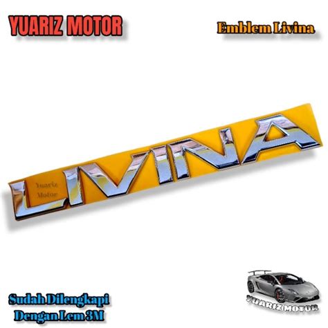 Jual Emblem Tulisan Livina Chrome Original Logo Emblem Tulisan Livina