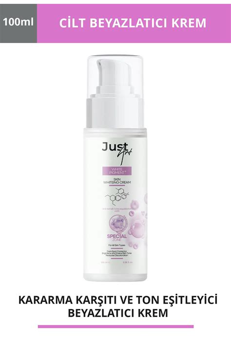 Just Art Cilt Lekeleri Için Koltuk Altı Diz Dirsek Bikini Ve Yüz Bölgesi Cilt Beyazlatıcı Bakım