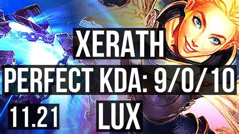 XERATH Vs LUX MID 9 0 10 2 7M Mastery Legendary 400 Games BR