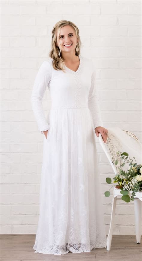 Lds Temple Dresses And Sets White Elegance