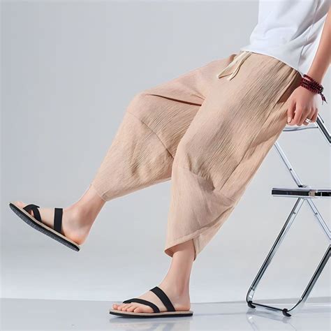 Jual Celana Pria Wanita Terkini Bahan Linen Model Terbaru Shopee