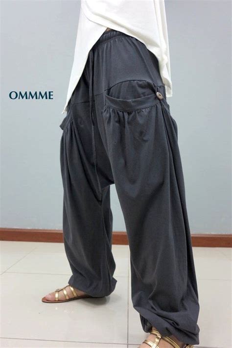 New Harem pants, Unisex pants 044 | Pluderhose, Modische hosen ...