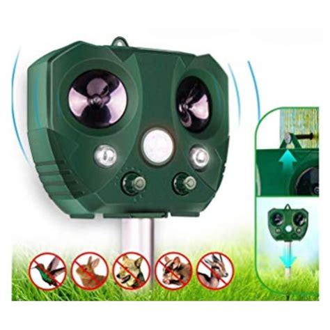 www.gamby.co.il 03-9341686 Ультразвуковой и световой отпугиватель ...