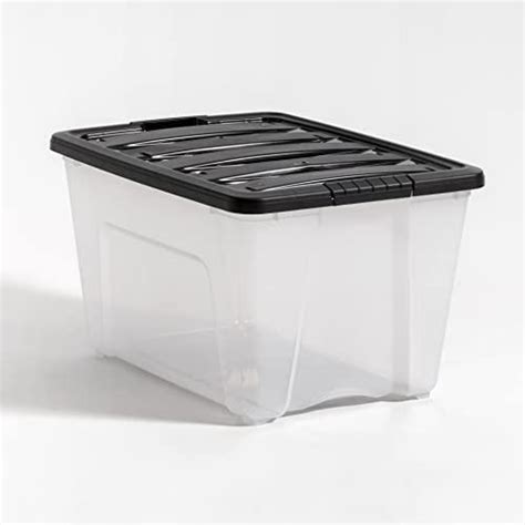 Iris Usa Qt Plastic Storage Container Bin With Secure Lid And