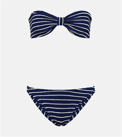 Hunza G Jean Striped Bikini Hunza G