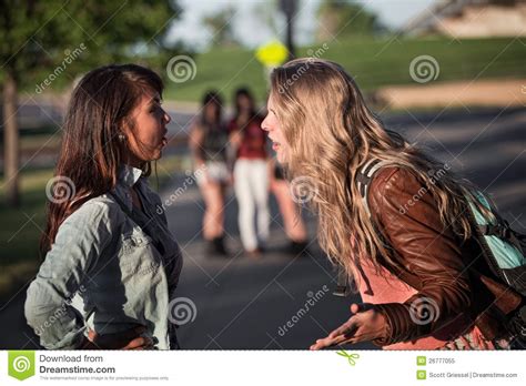 girls arguing stock image image  latina expression