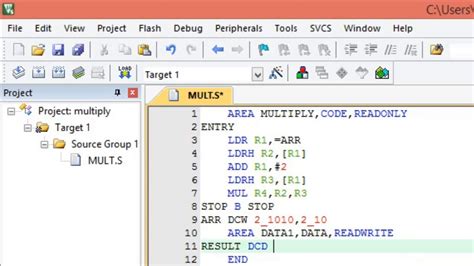 Program To Multiply Two Bit Binary Numbers Using Arm Tdm I Lpc