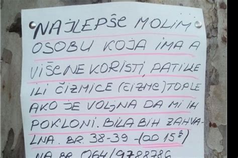 Srbijo Odazovi Se Ovo Je Najtužnija Molba Koja Je Danas Osvanula U