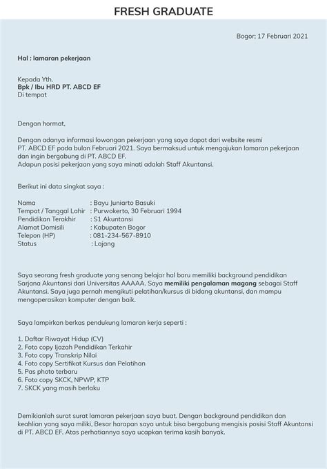 Contoh Surat Lamaran Cpns Yg Sudah Diisi Surat Lamaran Kerja Desain