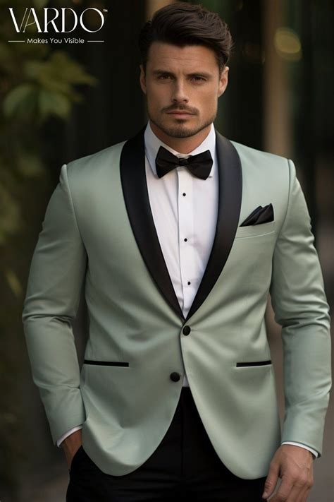 Premium Sage Green Tuxedo For Men Elegant Two Piece Suit For Formal