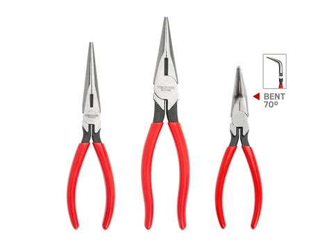 Long Nose Pliers Set 3 Piece Tekton Pgf99101