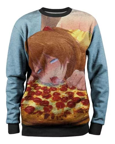 Blusa Moletom Asuka Anime Hentai Ahegao Pizza Ecchi Parcelamento Sem Juros