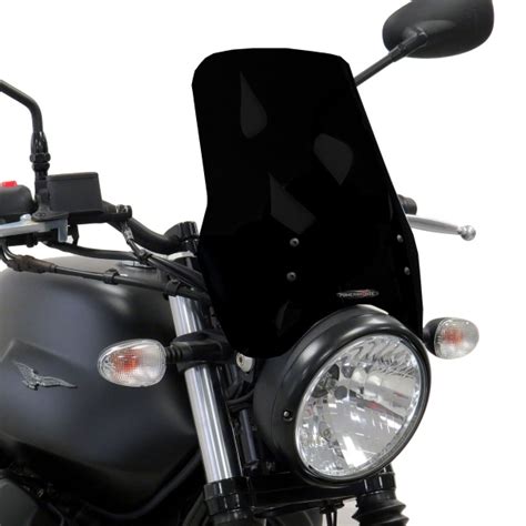 Powerbronze High Naked Solid Black Screen Moto Guzzi V Iii Special