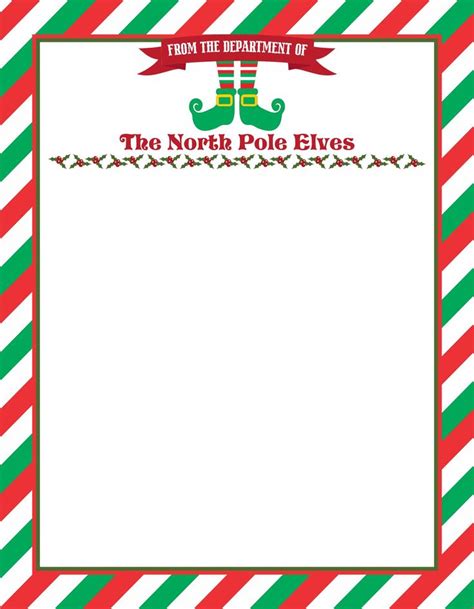 Elf On Shelf Stationary Printable Christmas Paper Elf On Shelf