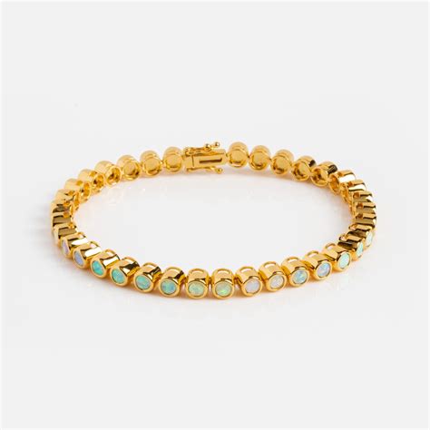 Pastel Opal Ombre Tennis Bracelet Local Eclectic Local Eclectic