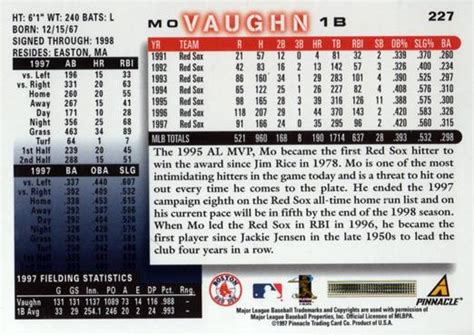 1998 Score 227 Mo Vaughn Trading Card Database