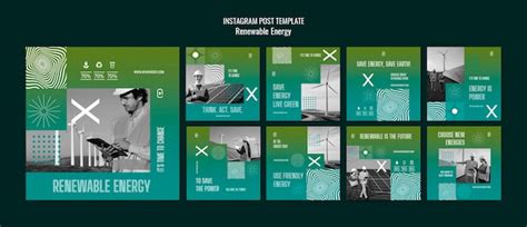 Premium Psd Gradient Renewable Energy Template