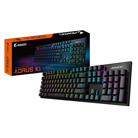 Gigabyte AORUS K1 Aorus Cherry Red Mechanical keyboard/RGB Fusion (per ...