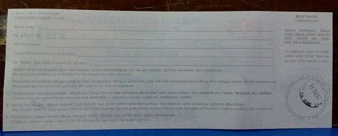 Tuna Land Postal Order Pos Malaysia