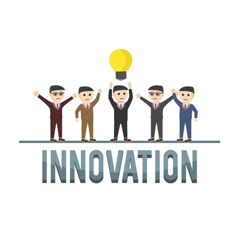 Business Innovation Design Character On White Background 9842145 Vector