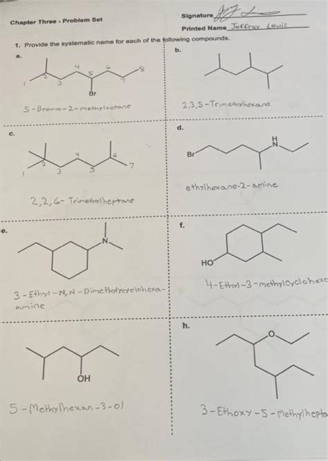 Solved Ethylhexane 2 Amine H 5 Methylhexan 3 01 3 Ethoxy 5