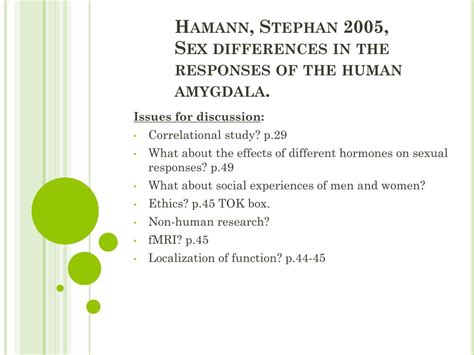 Ppt H Amann Stephan Sex Differences In The Responses Of The Human Amygdala Powerpoint
