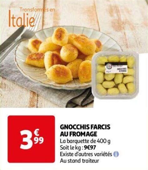 GNOCCHIS FARCIS AU FROMAGE Promotie Bij Auchan