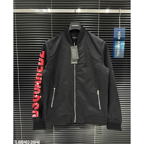 HotÁo bomber Dsquared Rough Rider in chữ thiết kế hot trend Nam nữ