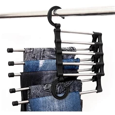 New Magic Trousers Hanger 5 In 1 Stainless Steel Multifunction