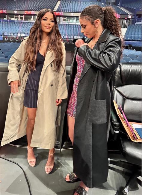 Jackie Redmond (Raw Correspondent) & Samantha Irvin (Raw Ring Announcer ...