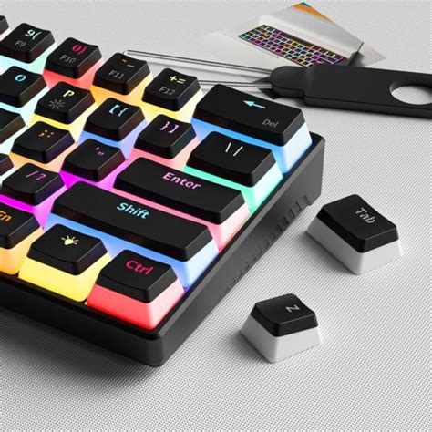 Zifriend Za Keys Full Rgb Mechanical Keyboard Red Blue Switches Hot Swappable Grey