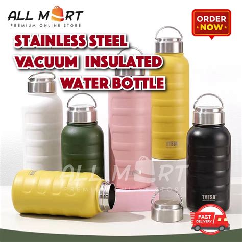 Stainless Steel Thermos Vacuum Insulated Tumbler Water Bottle Hot And Cold Botol Air Viral Home