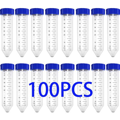 Buy 100Pack Conical Centrifuge Tubes 50mL Plastic Centrifuge Tubes