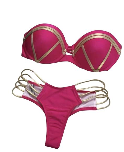 GENERICO Traje De Baño Bikini Metalizados falabella