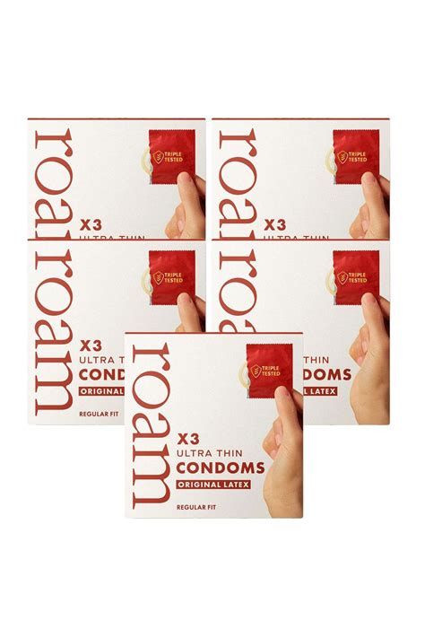 Sexual Wellness 15x Original Latex Condom Safer Sex Contraception 3x5 Pk Roam