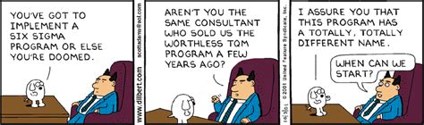 The Top Ten Dilbert Cartoons On Lean Better Operations